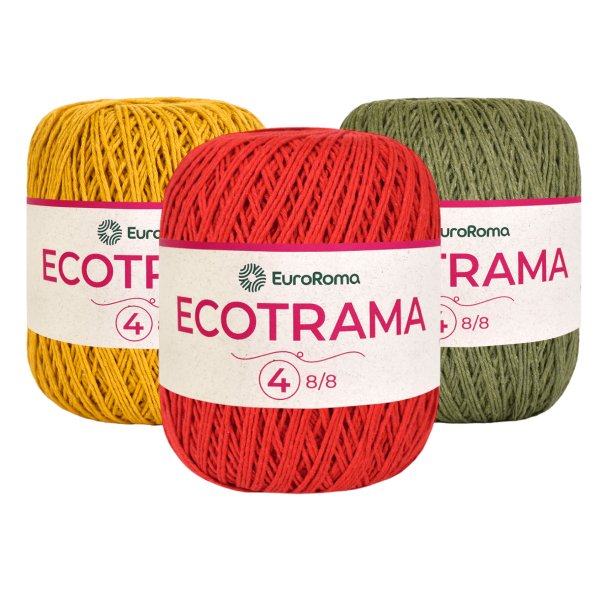 01 linha ecotrama euroroma 200g 100 cru